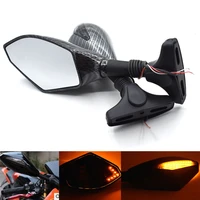 universal motorcycle rearview mirror withled turn signal for honda cbr600rr 2003 2005 2007 2010 cbr929rr 2000 2001
