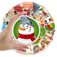 103050pcs santa claus cartoon cute sticker for toy luggage laptop ipad cup phone case window decoration sticker wholesale