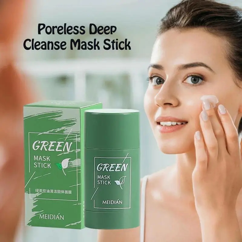 

Увлажняющая маска для лица, с зелеными карандашами, от прыщей