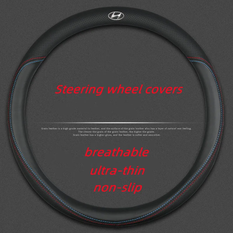 

Auto ultra-thin Steering wheel covers For Hyundai I30 Tucson Veloster Kona i10 I35 Elantra santa fe Car interior Accessories