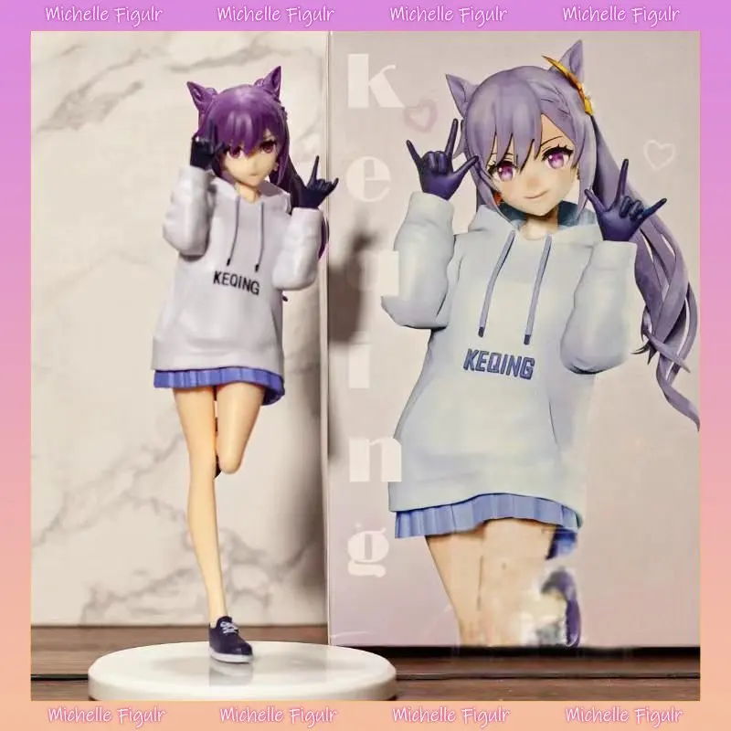 

14cm Genshin Impact Keqing Qiqi Hu Tao Klee Anime Figure Genshin Impact Paimon Action Figure Figurine Collectible Model Doll Toy