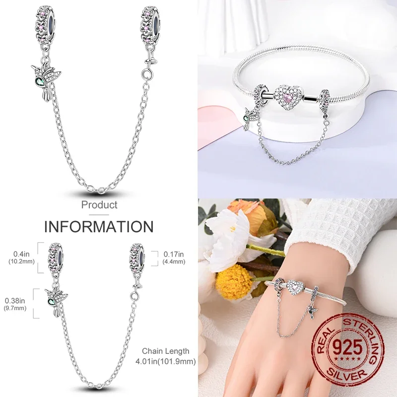 Стерлингового Серебра 925 подсолнух бабочка фиолетовый цветок птица мороженое