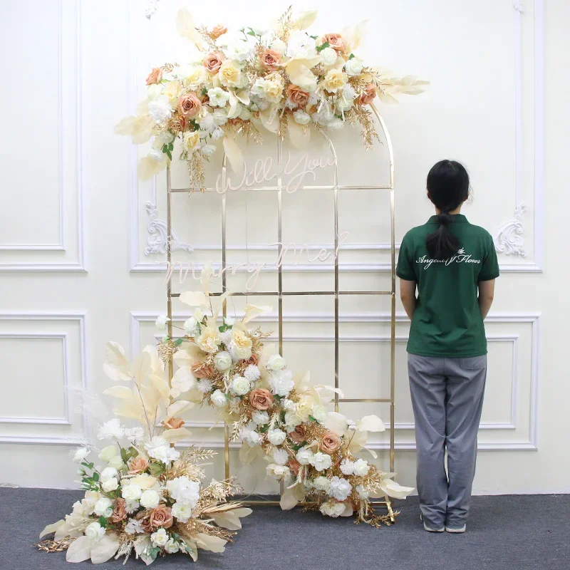 Фон для фотографирования с изображением цветов цвета розового золота