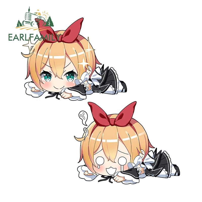 

EARLFAMILY 13cm for Re:Life In A Different World From Zero Petra Leyte Car Stickers Creative Anime Decals Sunscreen Car Label