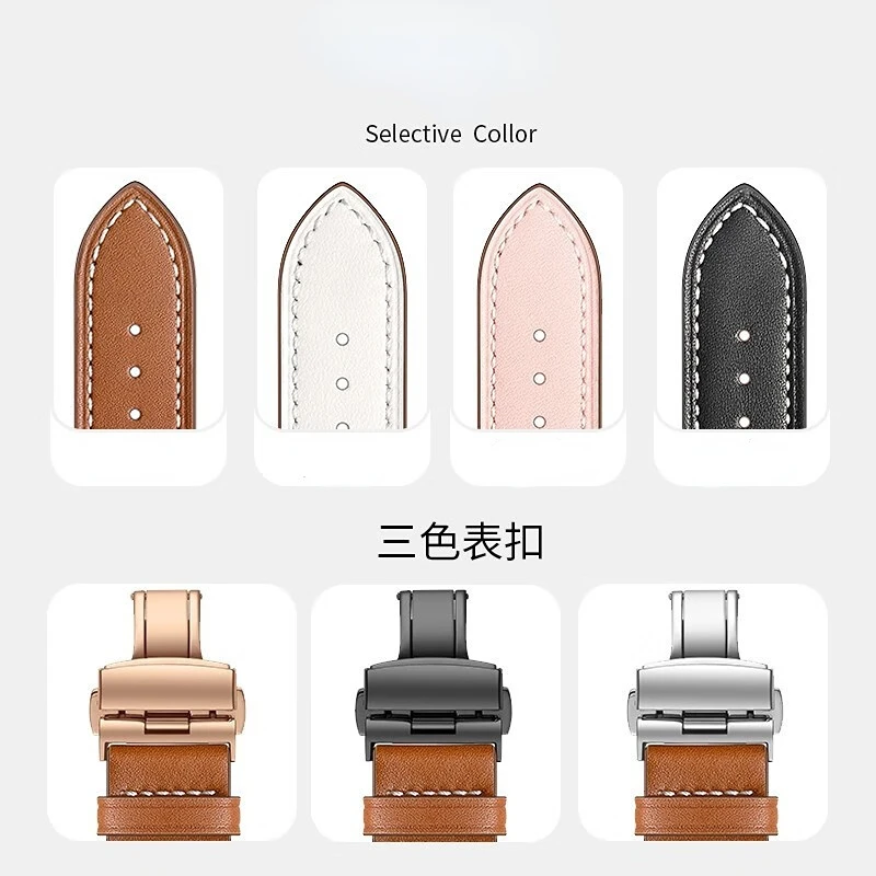 Genuine leather Strap For Huawei Watch GT Cyber Correa Bracelet Replacement Wristband Adjustable Sports watchband Accessories