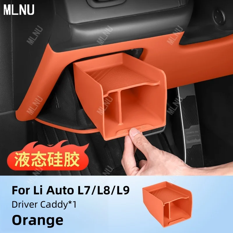 

Для Li Auto Lixiang L9/L8/L7/L6 2022-2024 2025 передний ящик для хранения силиконовый чехол OEM цвет противоударные разделенные автомобильные аксессуары