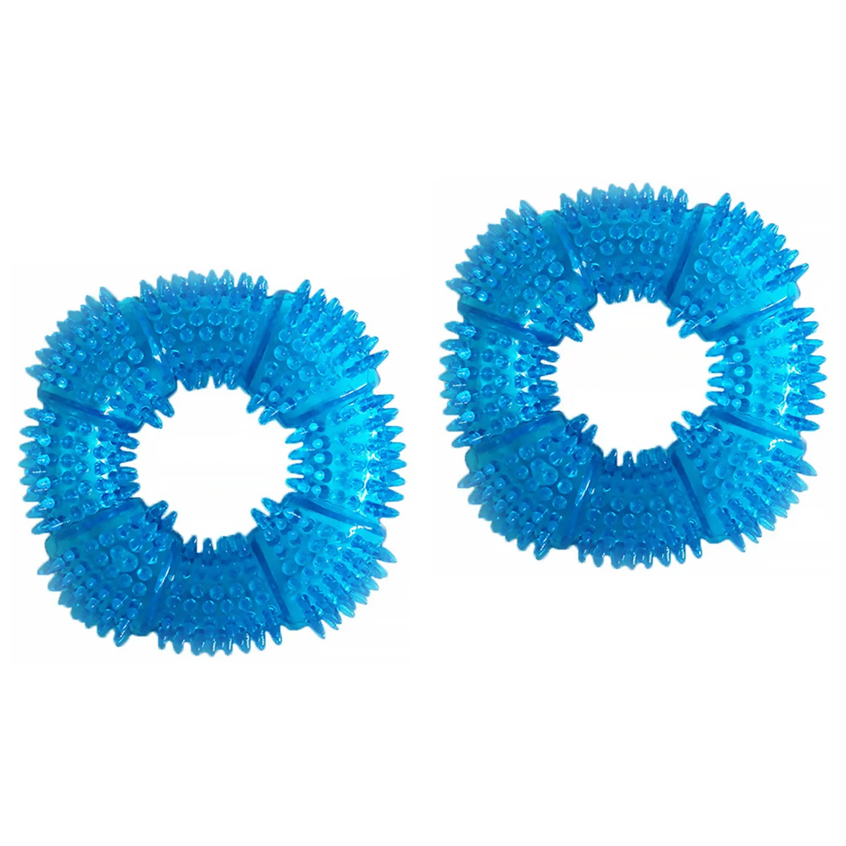 

Dogpet Chewer Teething Play Puppybite Chew Molar Sound Dogstug Interactive Indestructible Swallowed Squeaker Ring Squeaky