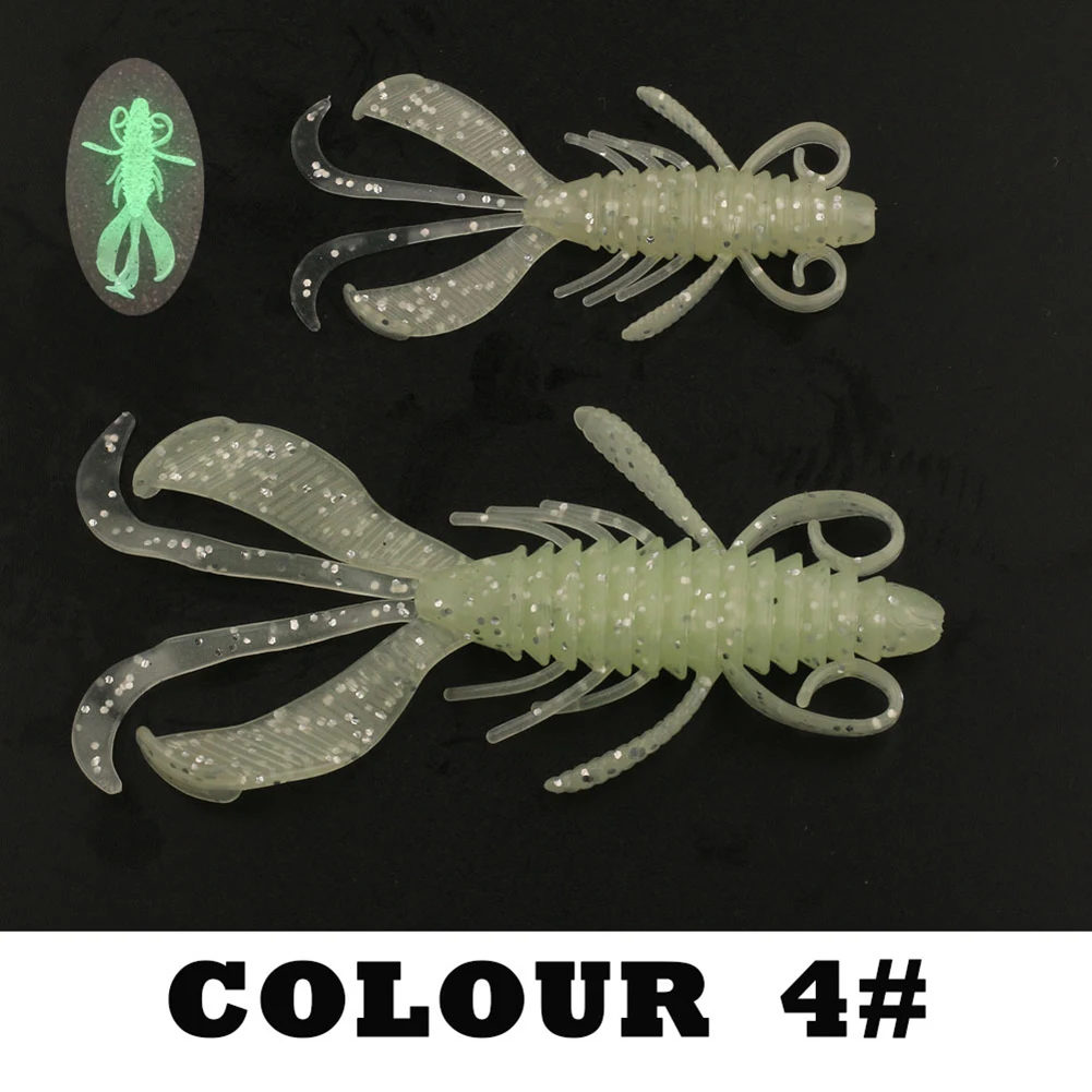 

Soft Shrimp Worm Luya Ring Bead Soft Bait Floating Water Fishing Black Insect Lua Bead Built-in Ring Bead Sound Sea Perch