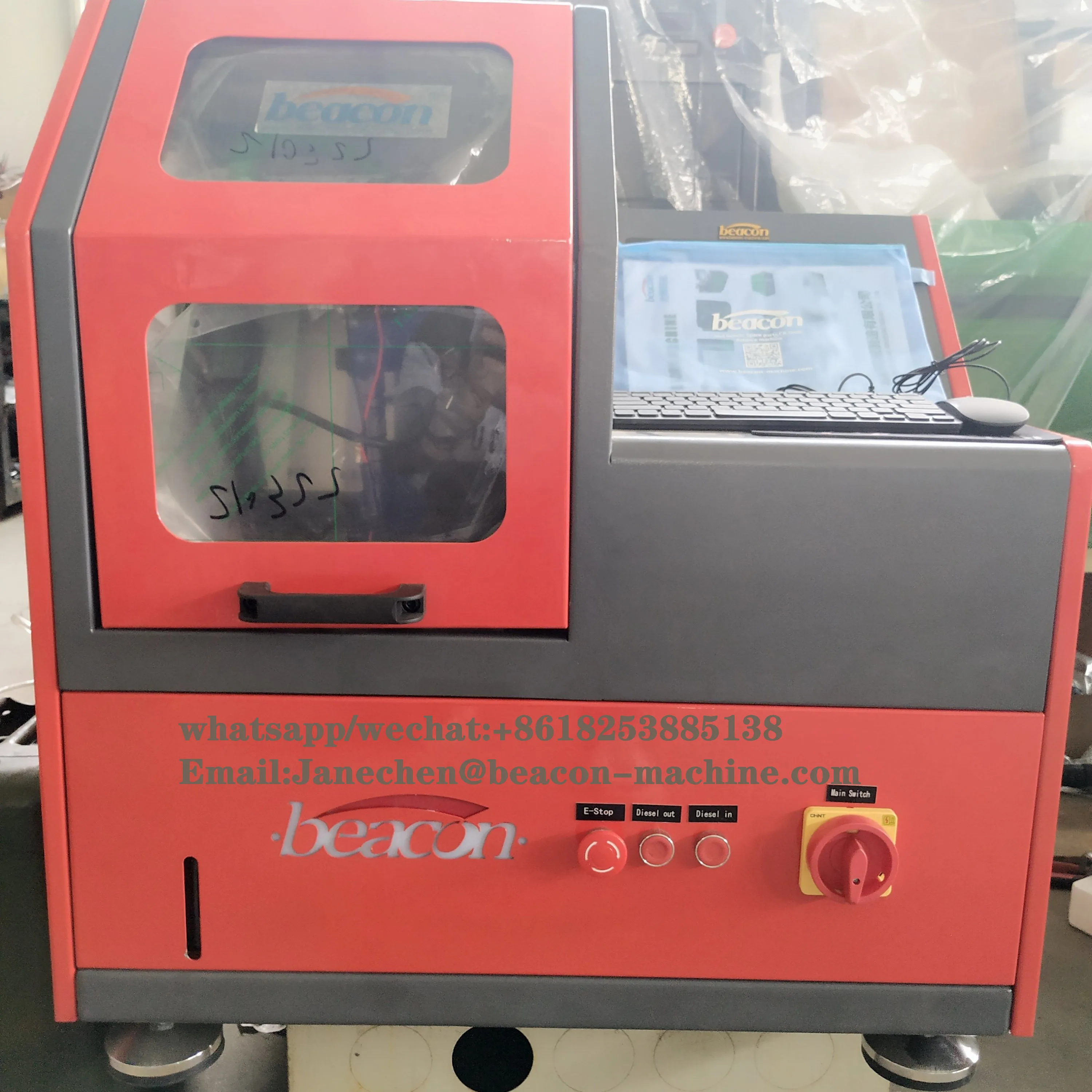 EPS208S измерительный стакан расходомер Тестирование дизельного инжектора