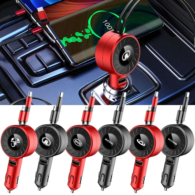 

Car Styling Car Charger Three In one USB Phone Car Charger For BMW M Mercedes benz Alfa Romeo Abbas Dodge Renault AMG Mini Honda