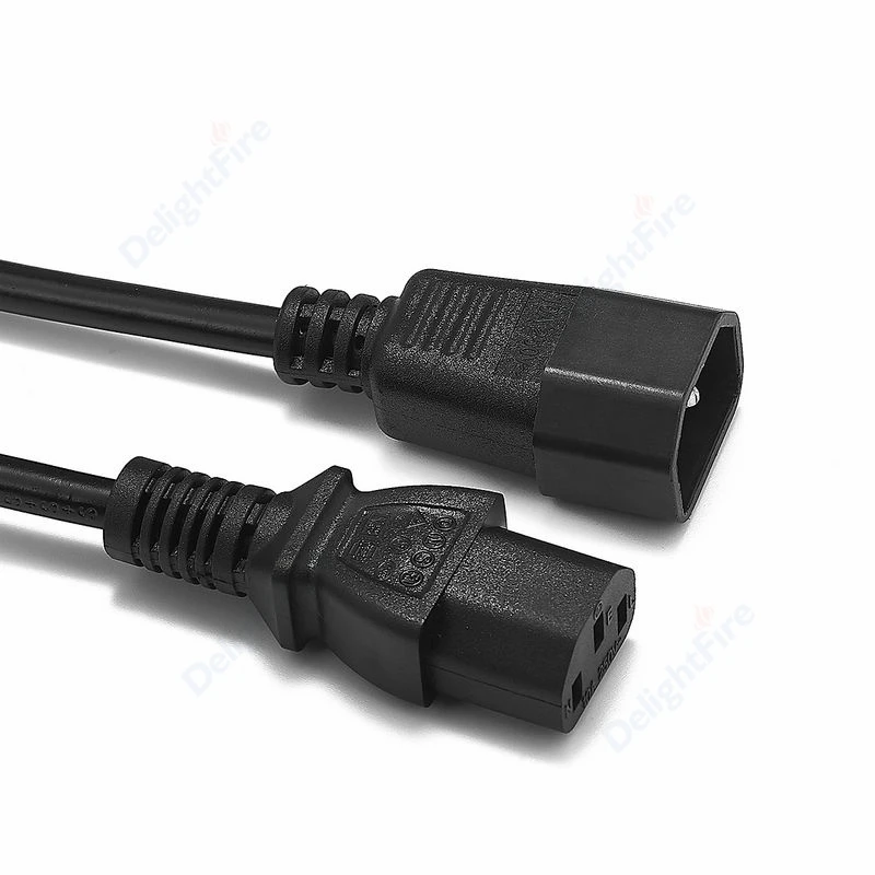 Сетевой удлинитель IEC C13-C14, 18AWG, для настольного компьютера