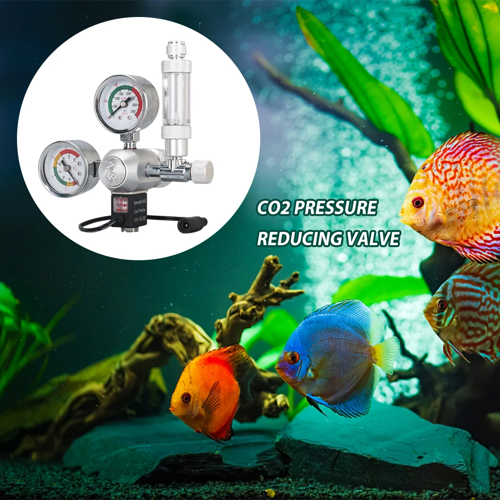 

DIY Aquarium CO2 Regulator Bubble Counter Solenoid Check Valve Kit Fish Tank Accessories CO2 Reaction Control System