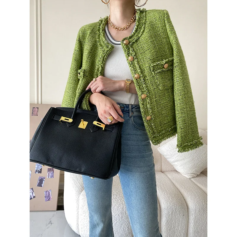 2023 spring and autumn French tweed new style women's wear thin short jacket
