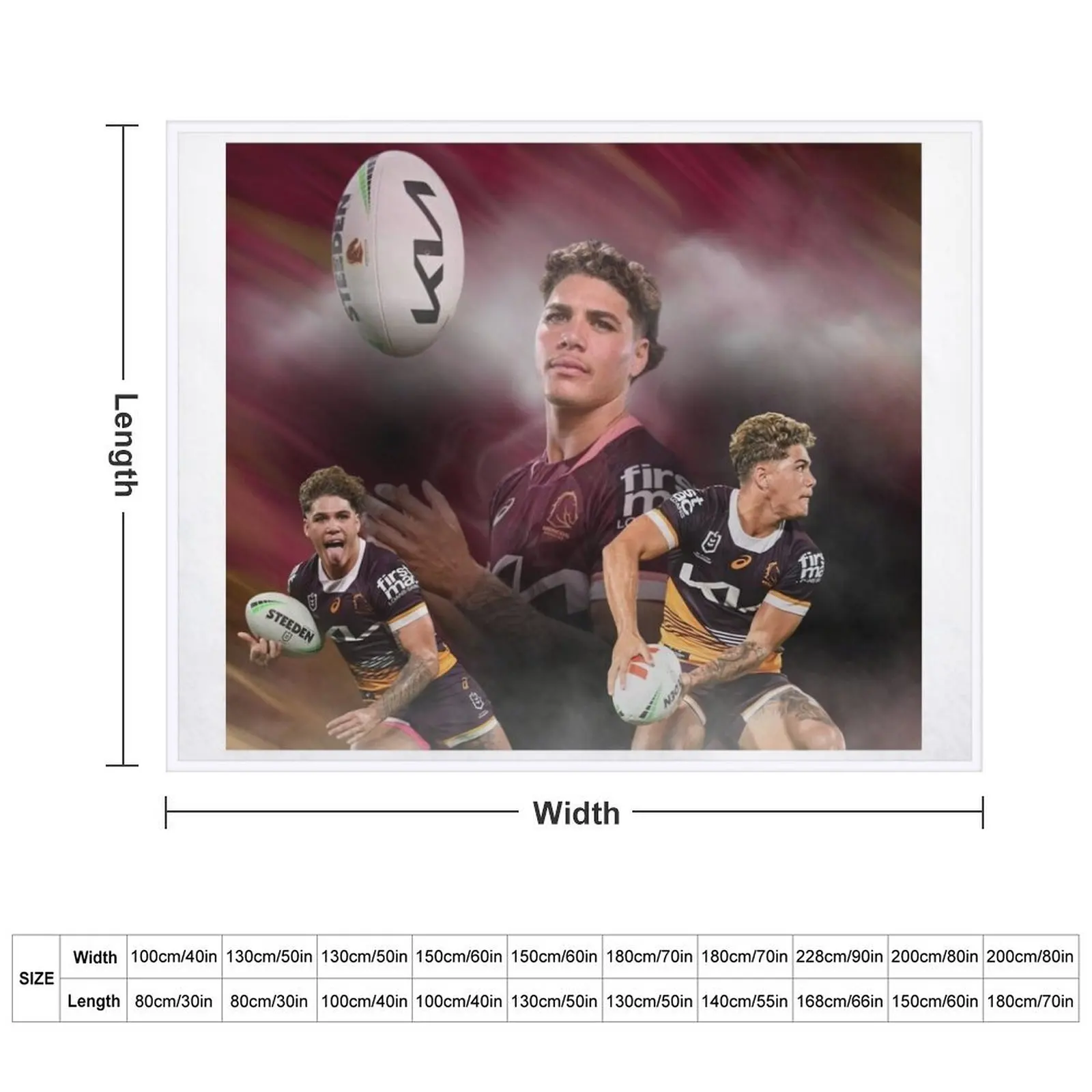 Фланелевое одеяло Reece Walsh