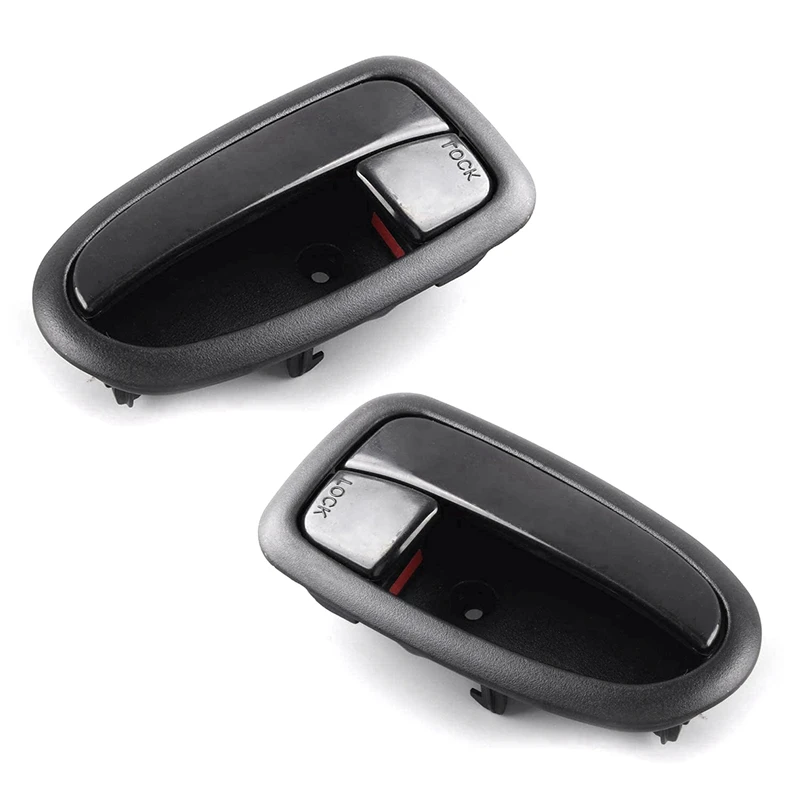 

2 Pcs Car Black Interior Door Handle Catch for Hyundai Matrix Lavita 2001-2010 82620-17010, Right & Left