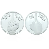yes or no badge destiny decision lucky coin silver plated metal commemorative coin collection business gift