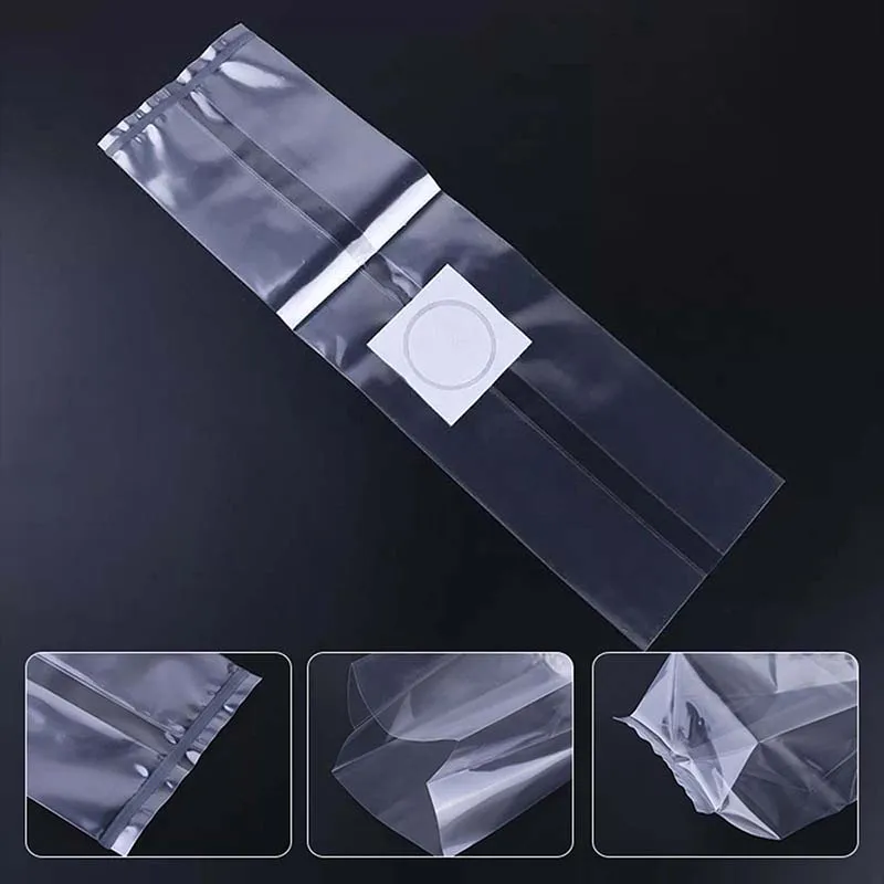 

10Pcs Edible Mushroom Grow Bags Breathable Cultivation Bags 14*28cm Horticultural Plant Bag