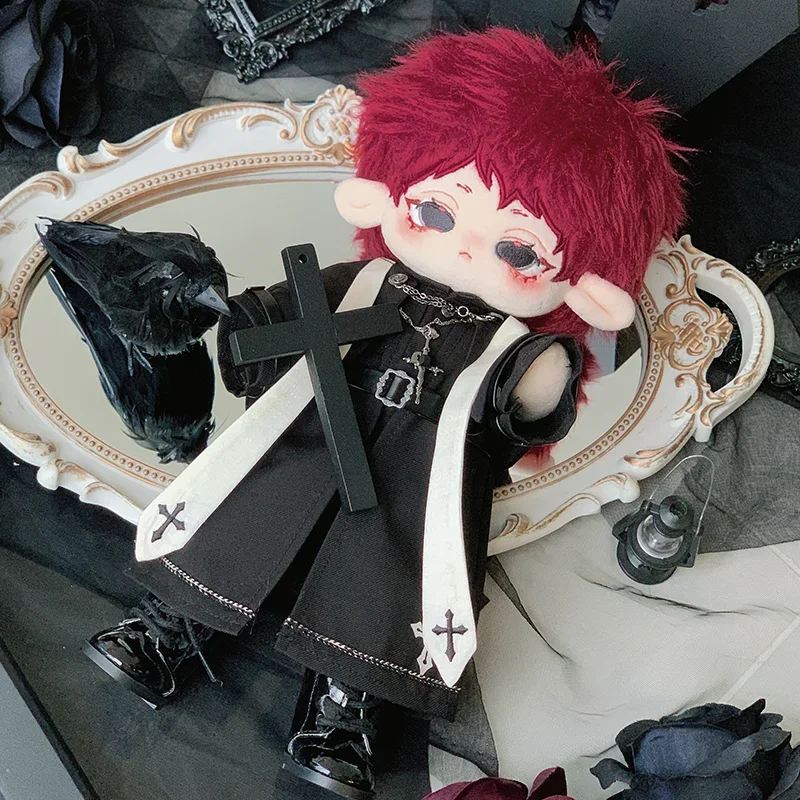 Нет атрибутов отец черный священник склерогиман демон дьявол 30 см плюшевая кукла