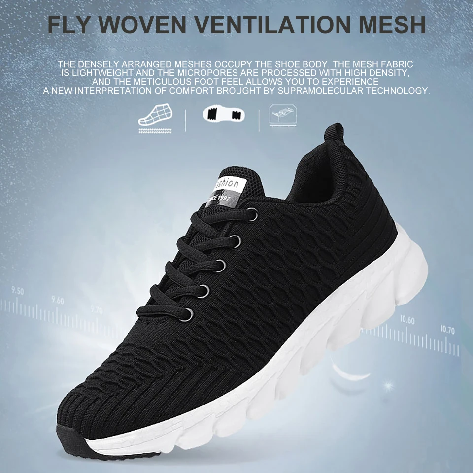 Loekeah Women Running Shoe Breathable Casual Shoes Men Outdoot Sports Shoes Light Weight Walking Sneakers Anti-Slip Female Shoes