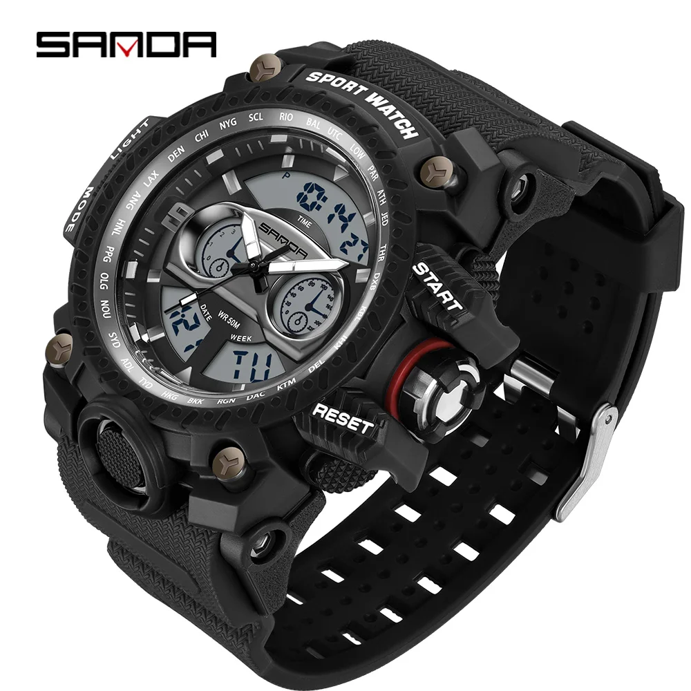 

Relogios Masculinos G-Style Military Watches Men Digital Analog Shock Boy Electronic Wristwatch Waterproof Sport Watch Man 2023