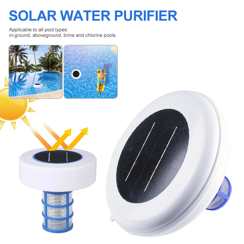 Solar Pool Ionizer Copper Swimming Pool Cleaning Device Water Purifier Pool Purifier Reduce Chlorine Algae for Pool Hot Tub Spa