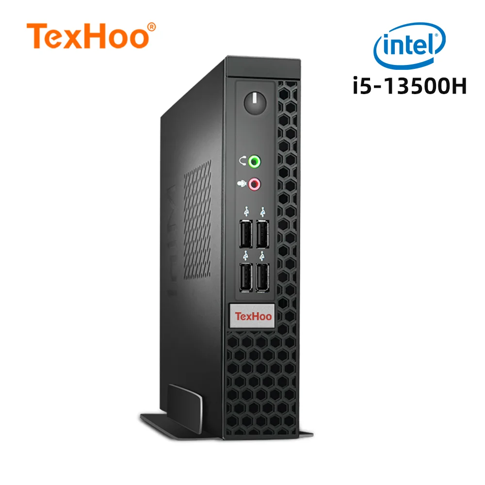 TexHoo Mini PC Gaming Computer Intel Core i7 11370H i5 13500H Processor ITX Windows 11 Pro 10 System Unit DDR4 NVMe Brand New