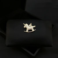 cute japanese style unicorn small brooch girl s heart coat badge high end anti exposure animal collar pin accessories jewelry