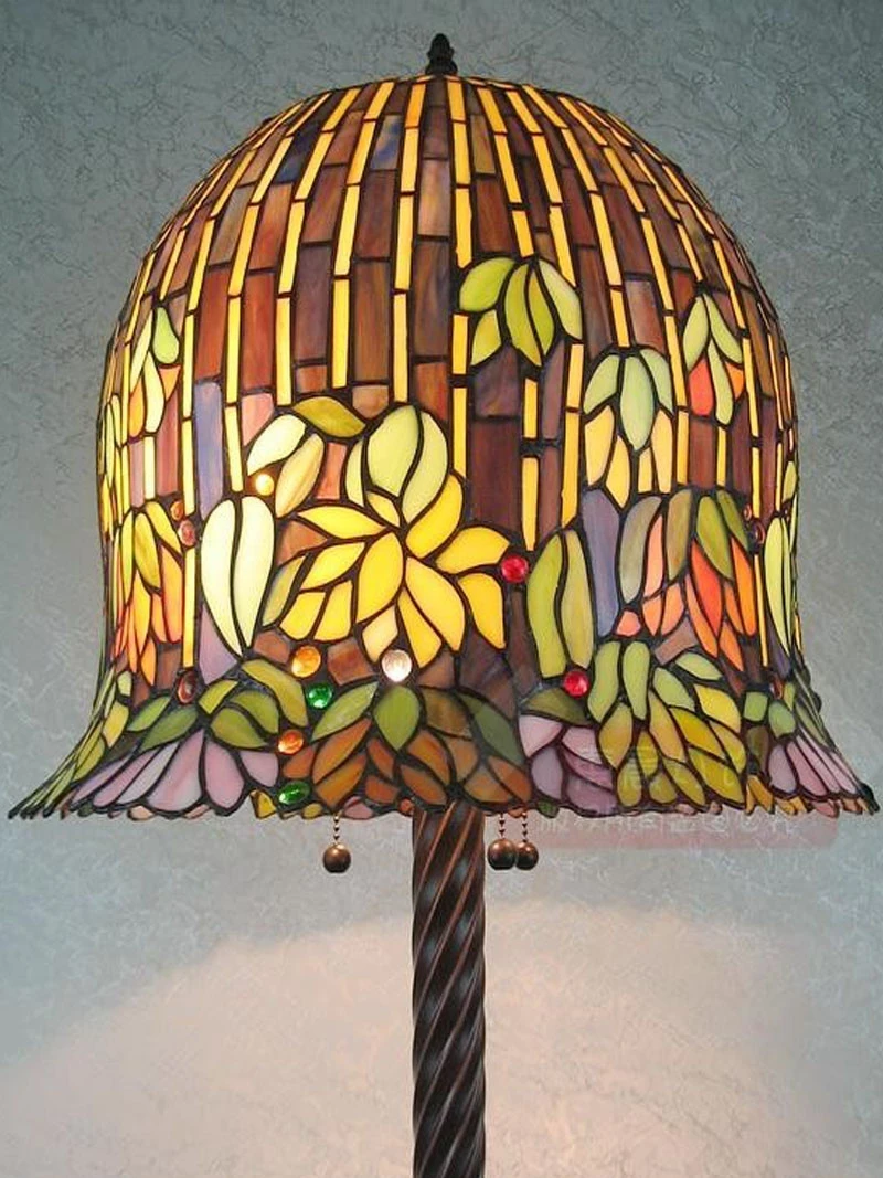 

YY Study Lighting Tiffany Art Hotel Guest Room Bedroom Standing Lamp