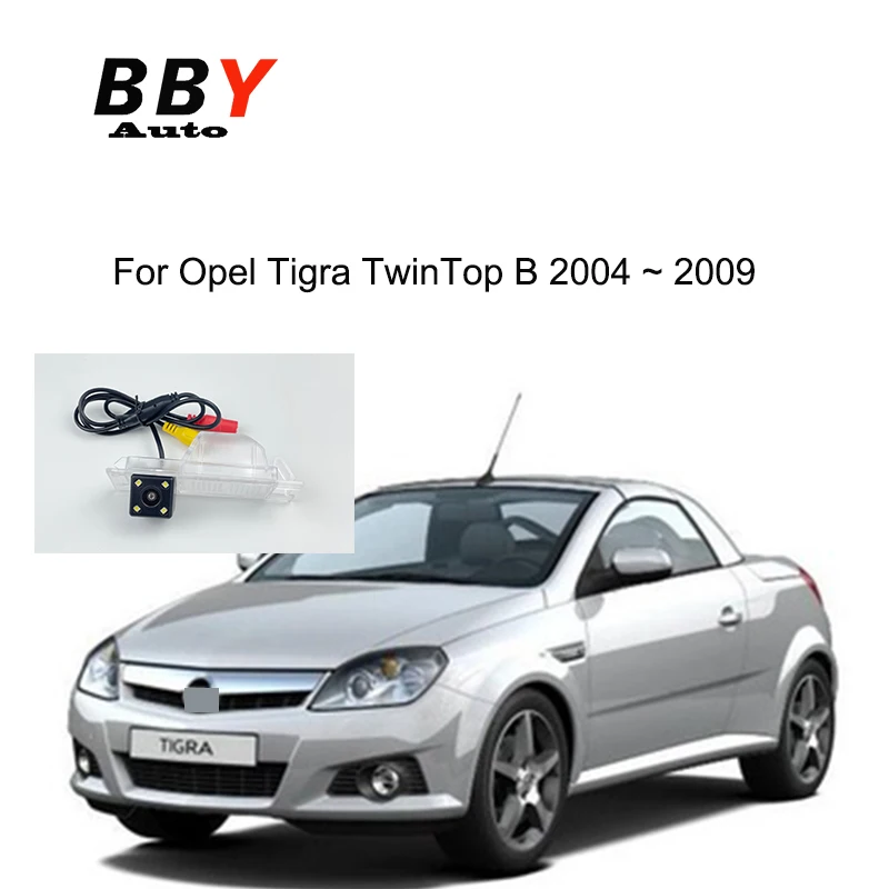 Фото Для OPEL Tigra TwinTop B 2004 20 ~ 2009 CVBS-NTSC парковочная камера/камера заднего вида с номерным знаком №1
