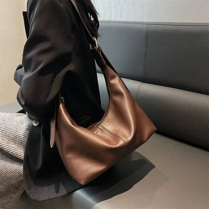

Women Tote Bag PU Leather Ladies Messenger Shoulder Bag Female Vintage Crossbody Bags Travel Purses Handbag Sac A Main E761