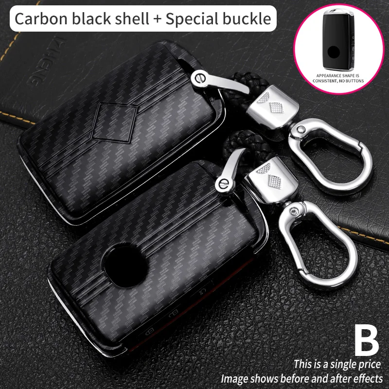 

Car Key Case Carbon Fiber ABS Key Shell Cover For Mazda 3 Alexa CX-30 CX30 CX5 CX 5 CX-5 CX8 CX9 CX4 2019 2020 Car Accessories