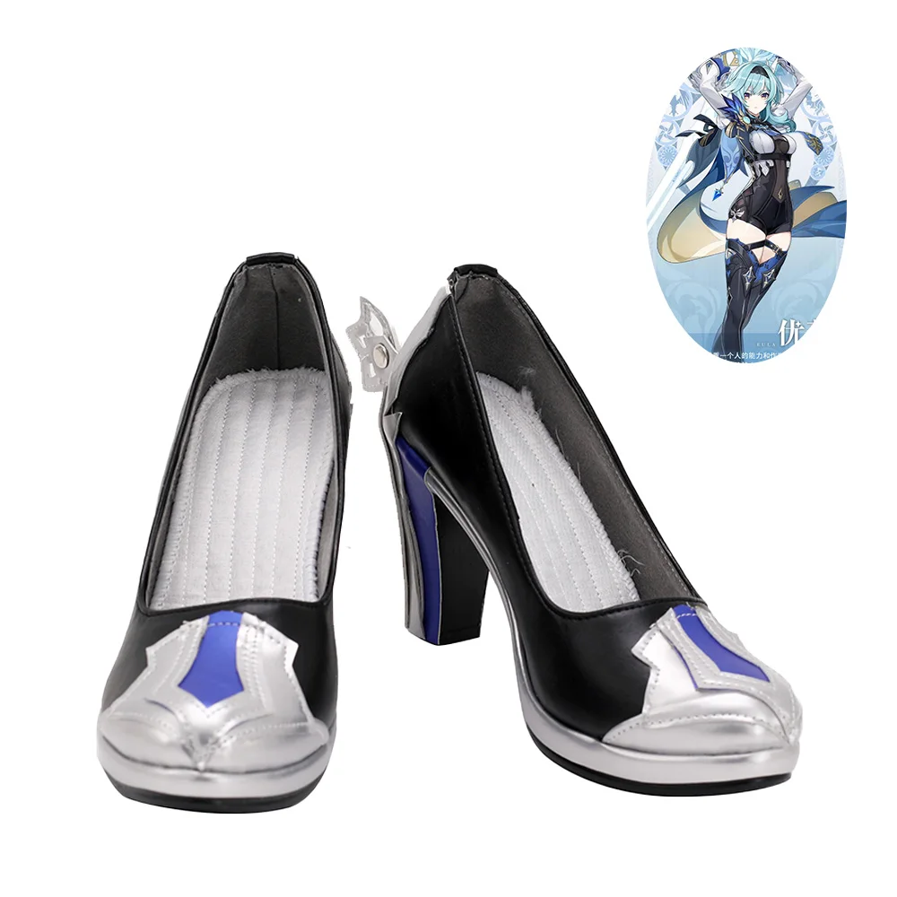 

Genshin Impact Eula Shoes Cosplay Women Boots