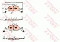 

For GDB2126 ten brake pad A4 A5 Q5 1.4 TFSI TFSI tdi 15