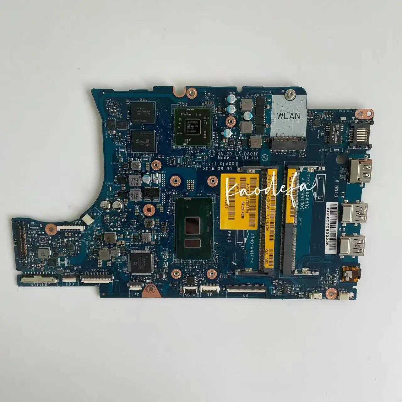 Материнская плата для ноутбука dell Inspiron 5567 5767 с LA-D801P 216-0889018CN-0KFWK9 KFWK9 i7-7500U VMRRP 100% Test |
