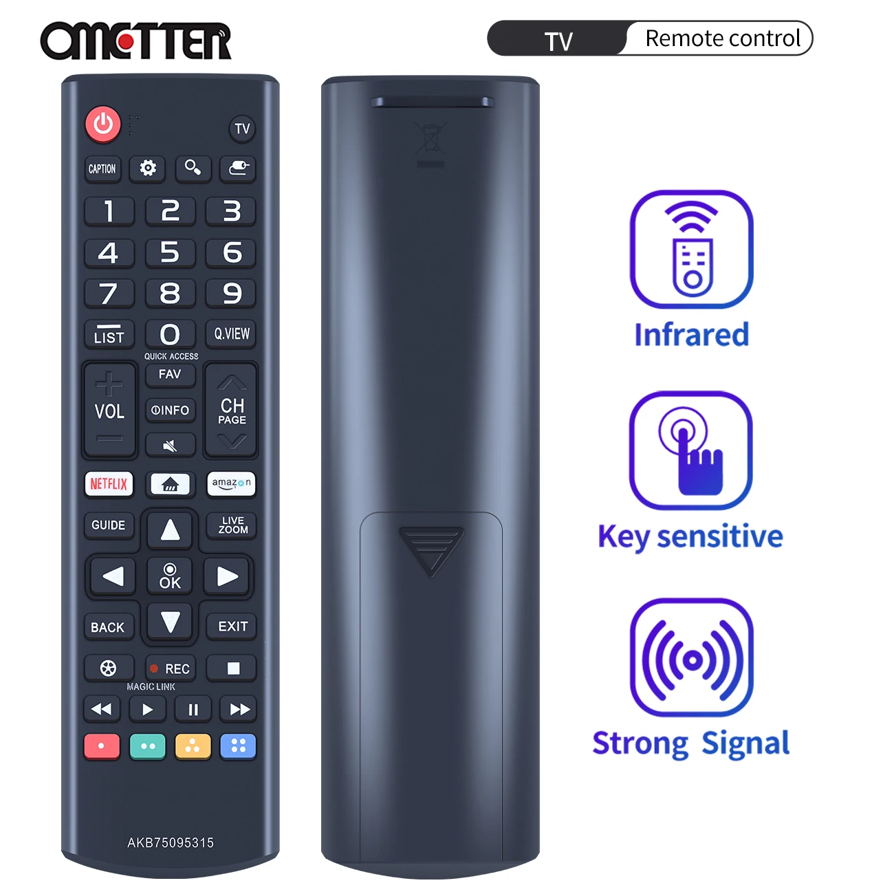 

AKB75095315 Universal Remote Control for LG Smart TV LED LCD Original Replaced Television Remote Controller ABS