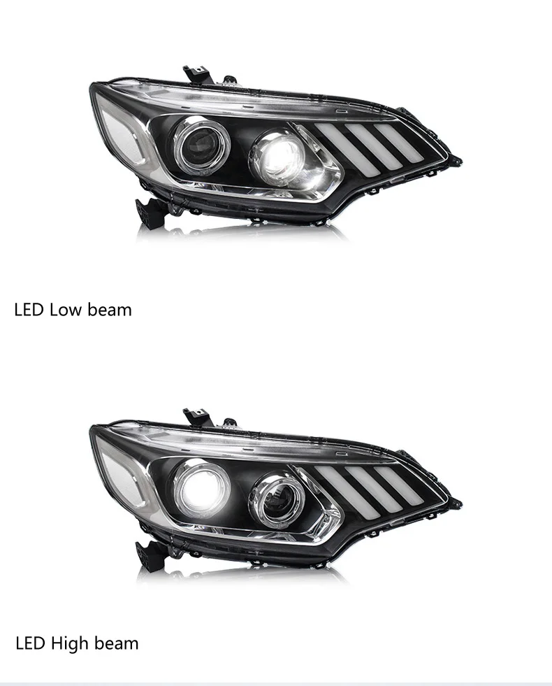 Для Honda FIT/JAZZ 2014-2019 автомобильные аксессуары фара в сборе дневные ходовые огни