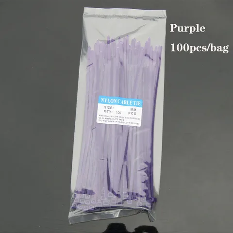3*150 мм цветные кабельные стяжки 100 шт. пластиковые кабельные стяжки на молнии самоблокирующиеся кабельные крепления электрический ПВХ нейлоновый кабельный органайзер