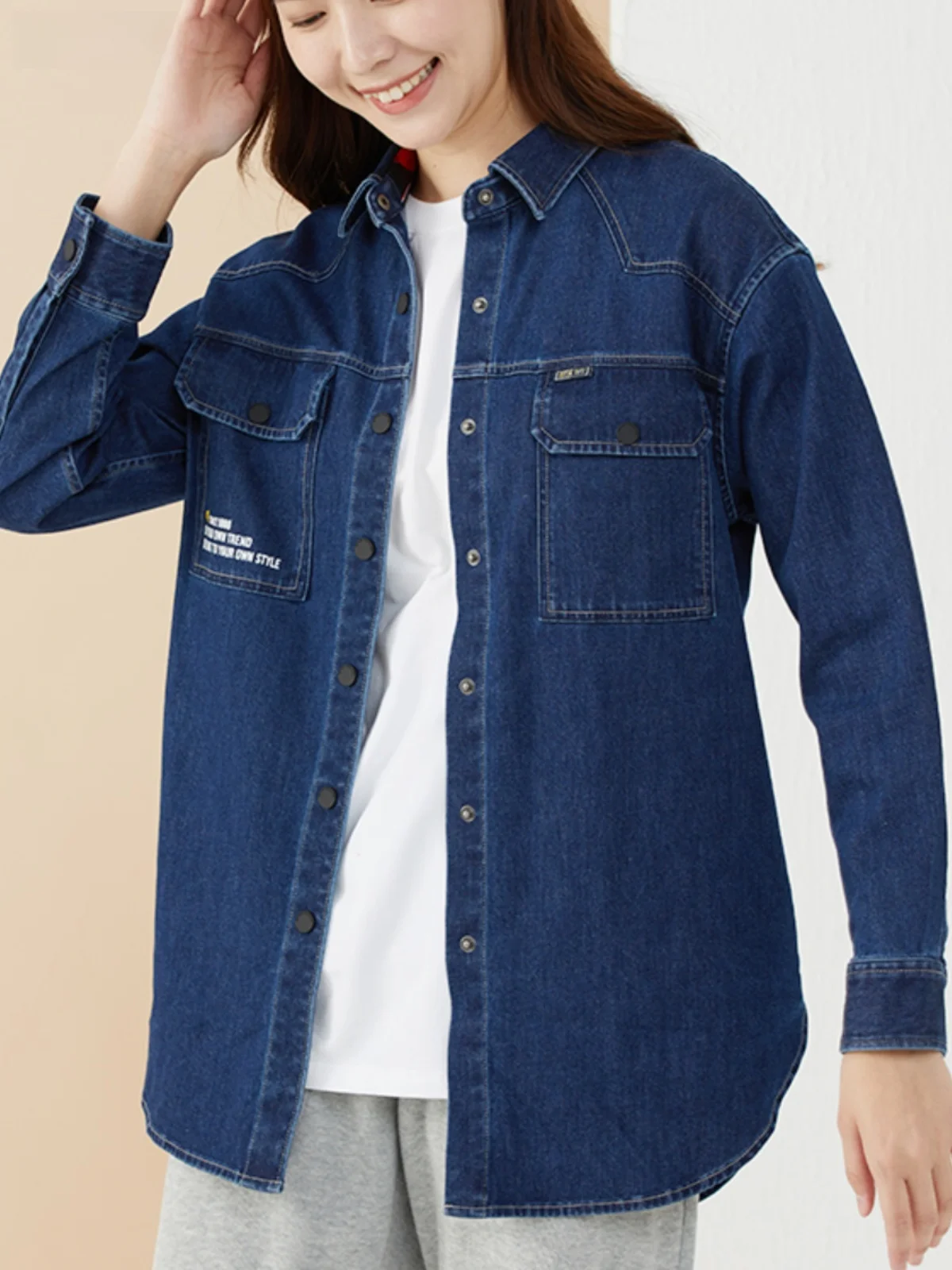 [Мягкая хлопковая эластичная] Boston 2024 весенне-осенняя новая женская длинная