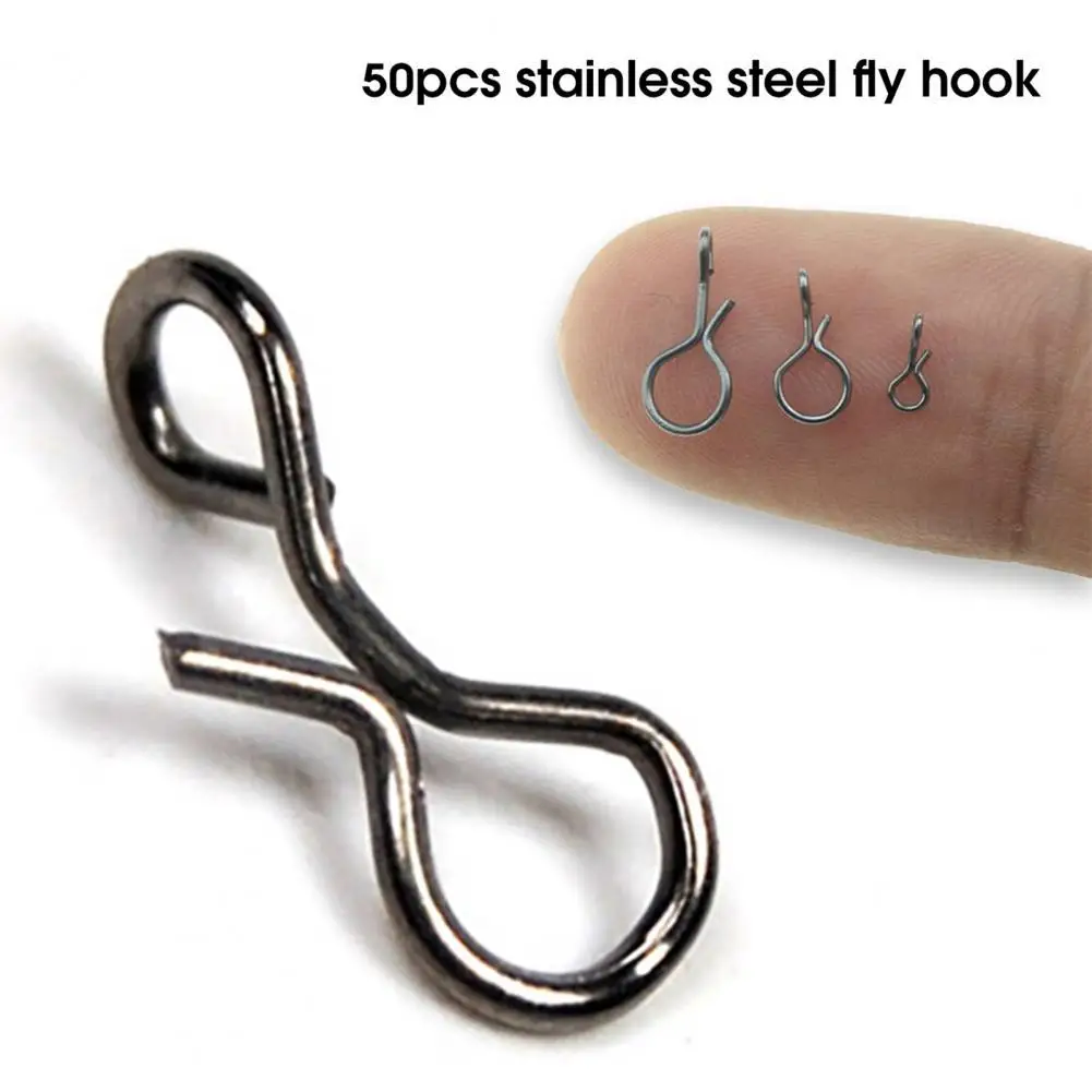 

50 шт., широко используемые Быстросменные длинные многофункциональные соединители крючков для рыбалки