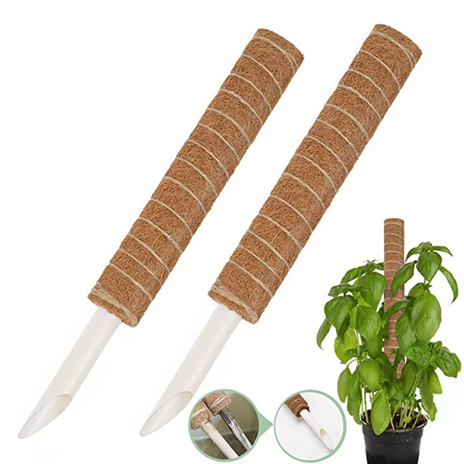 

Plant Climbing Pole Coir Totem Plant Support Moss Palm Vines Coco Sticks For Climbing House Indoor Potted Plants Creeper Grow