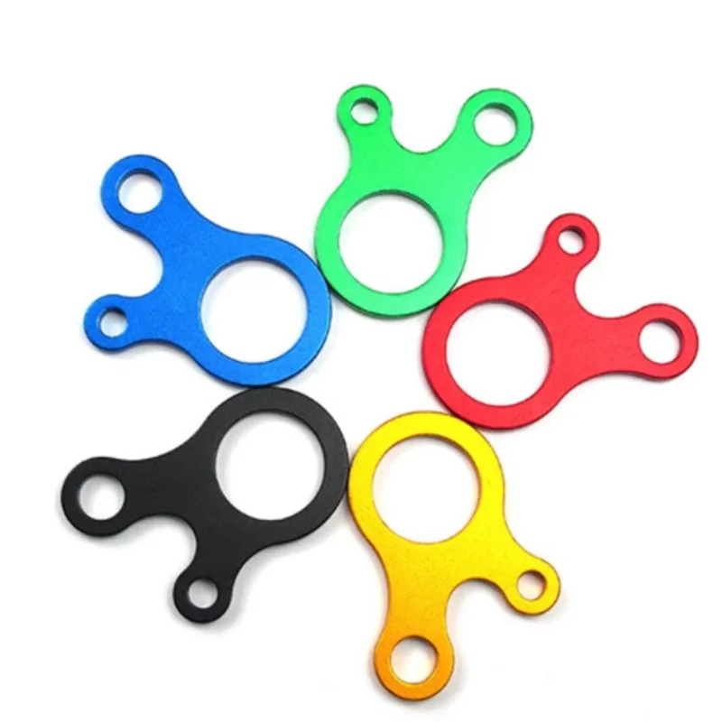 

10pcs/Lot Tent Wind Rope Tensioner Aluminum Alloy Cord Rope Knotting Buckle Multi-purpose Tent Accessories CNC 3-hole