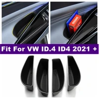 door handle armrest container holder tray storage box organizer accessories car styling fit for vw volkswagen id 4 id4 2021 2022