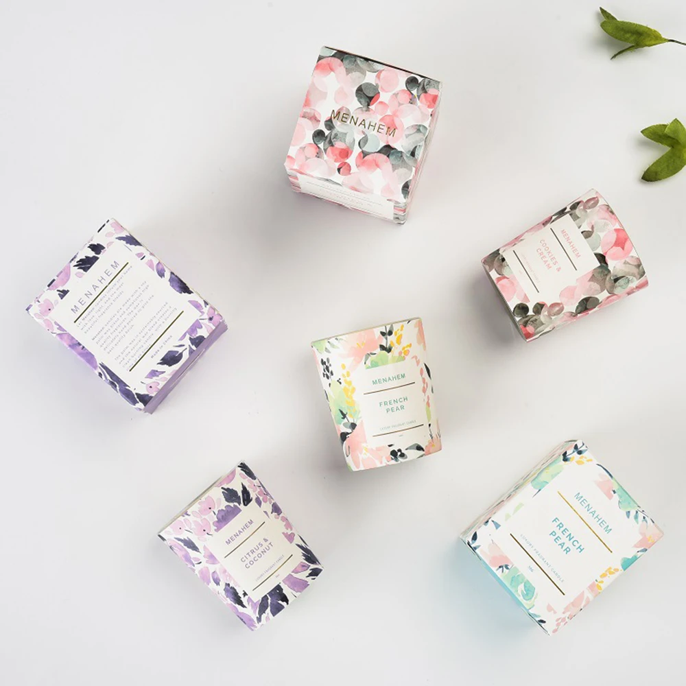 Свеча для ароматерапии Цветочный подарок Ароматерапевтическая свеча Бездымный