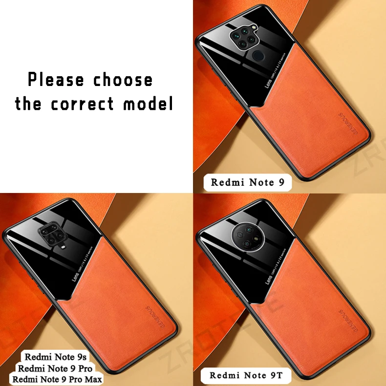 ZROTEVE Leather Texture Soft Frame PC Cover For Xiaomi Redmi Note 10 10S 9S 9 11S 11 Pro Max Xiomi Note10 Note11 Plus 5G Cases