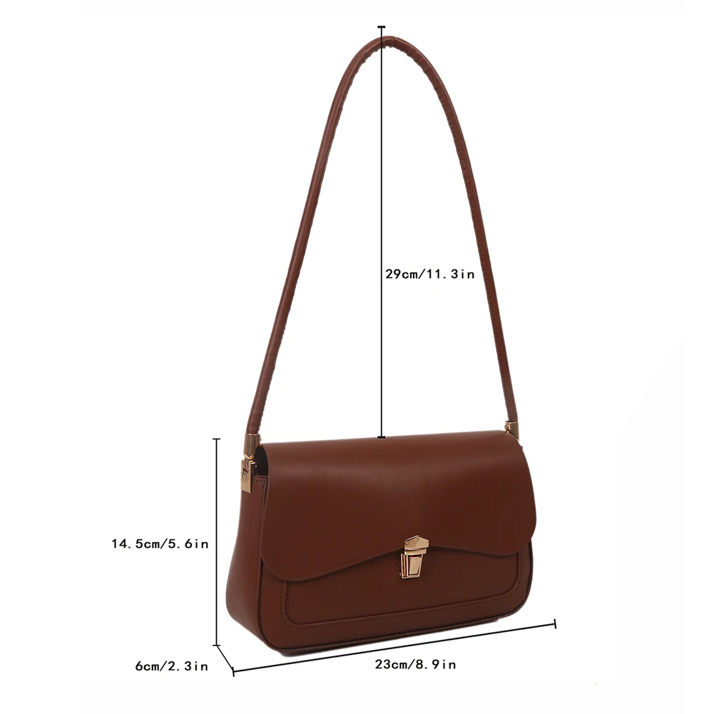 Женская простая сумка через плечо повседневная сумка-тоут из искусственной кожи