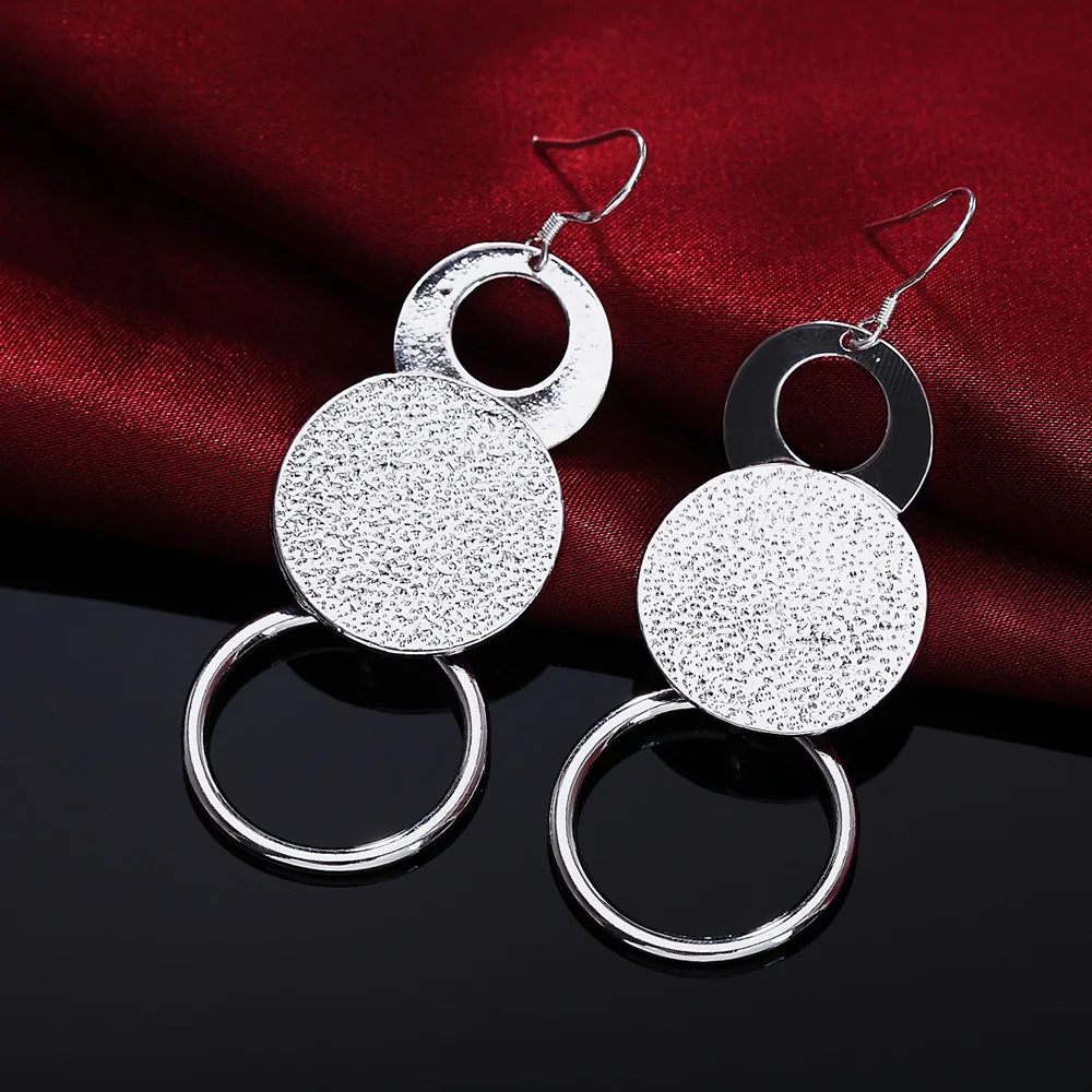 

Женские серьги-кольца из серебра 925 пробы