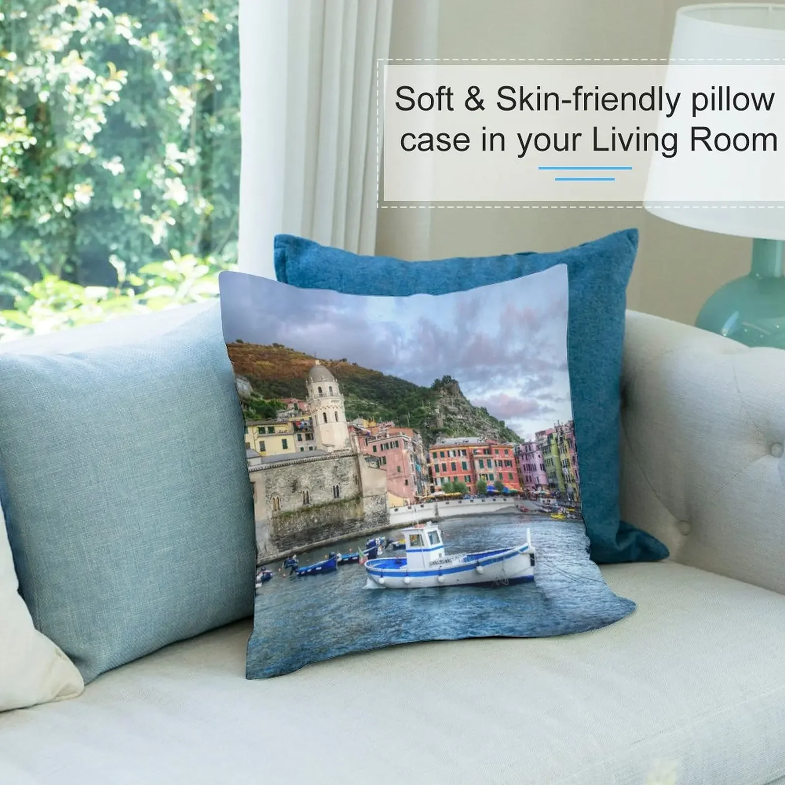 Vernazza Cinque Terre - средняя декоративная подушка декоративные подушки для роскошного