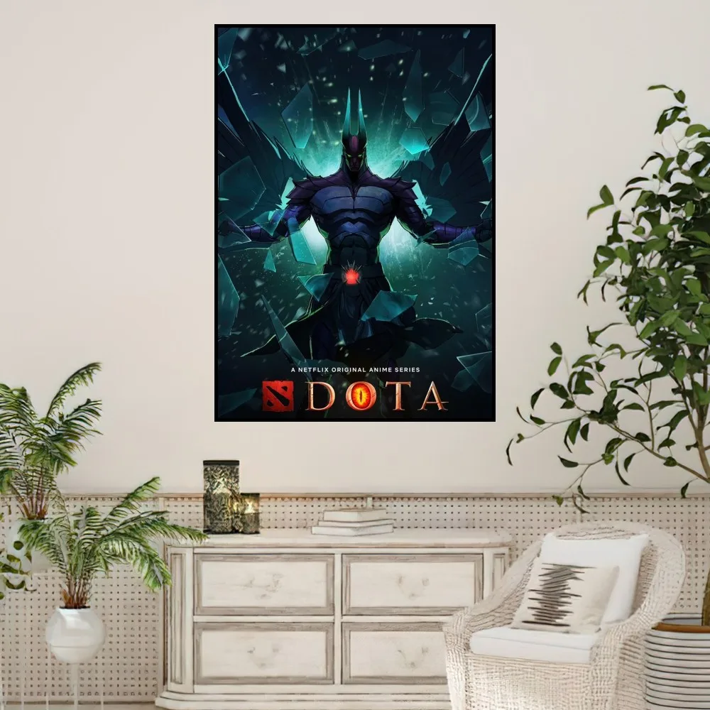 Игровой постер Dota 2 маленькие принты Настенная картина для спальни гостиной