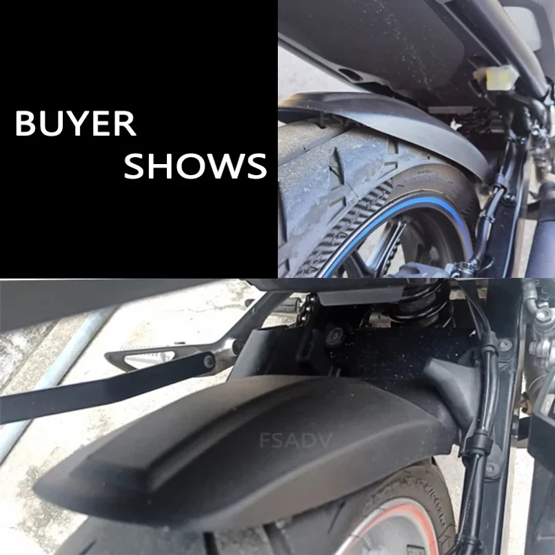 Фото Для HONDA NC750X NC750 X NC 750X 2012-2023 2018 2019 2020 2021 2022: Удлинитель заднего крыла мотоцикла, брызговик, защита от брызг №2