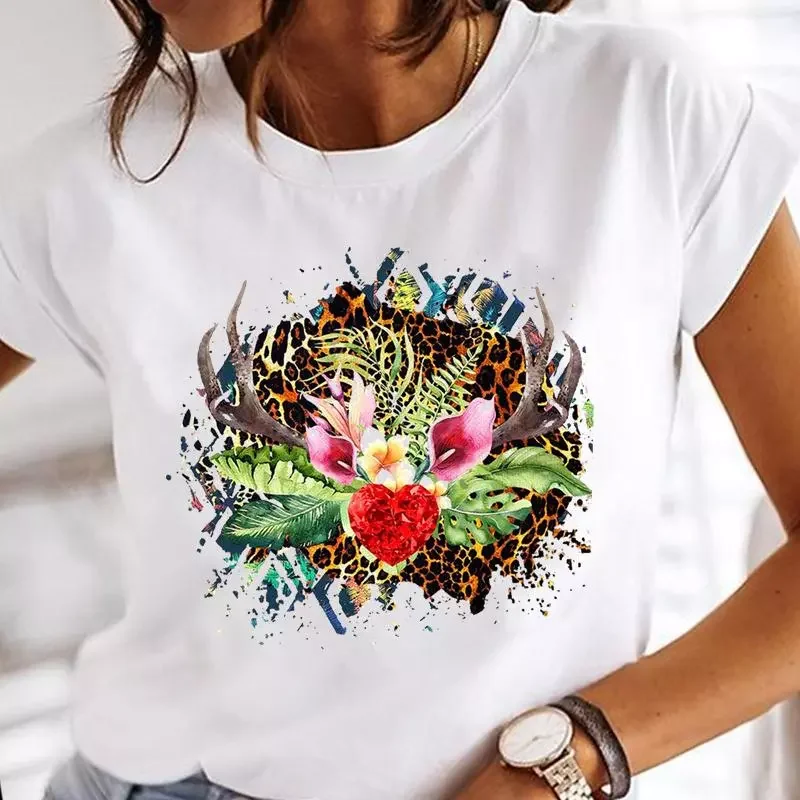 

2022NEW Print Clothes Tee Bee Cute Lovely Style Tshirt Fashion Female Tops Print Mujer Camisetas Cartoon Ladies Graphic T-Shirt